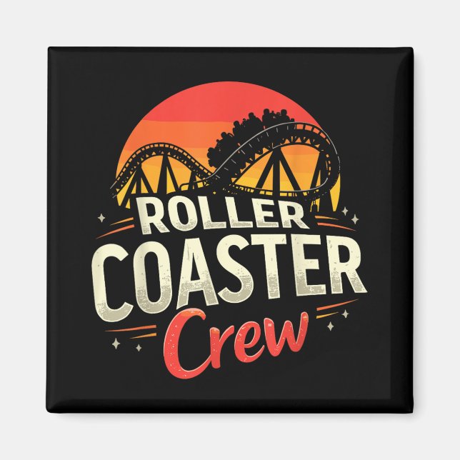 Imán Funny Roller Coaster Crew Parque de Atracciones Ro (Frente)