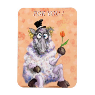 Imán Funny Romantic Ram Magnet