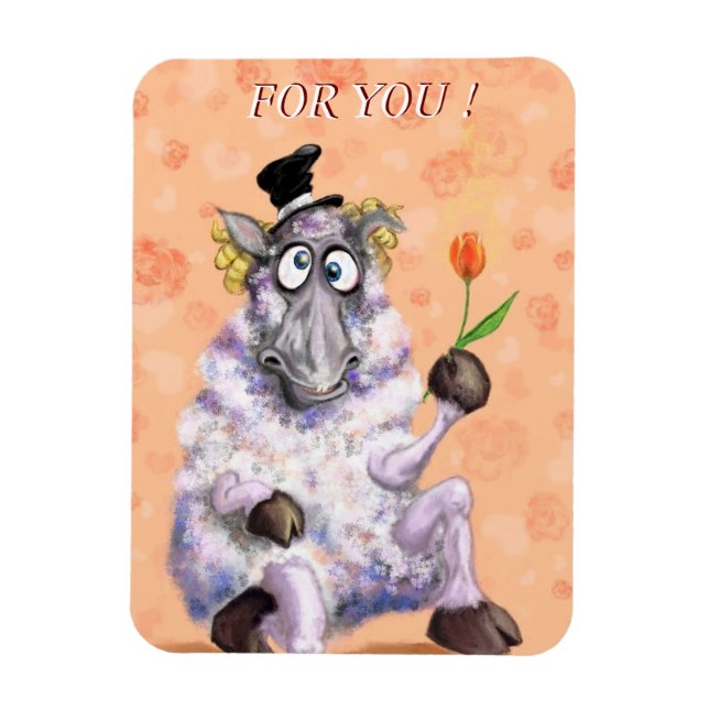 Imán Funny Romantic Ram Magnet (Vertical)