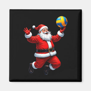 Imán Funny Santa Jugando Voleibol Navidades Encende Xm