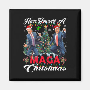 Imán Funny Santa Trump se tiene una feliz Navidad