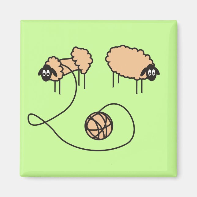 Imán Funny Sheep Magnet (Frente)