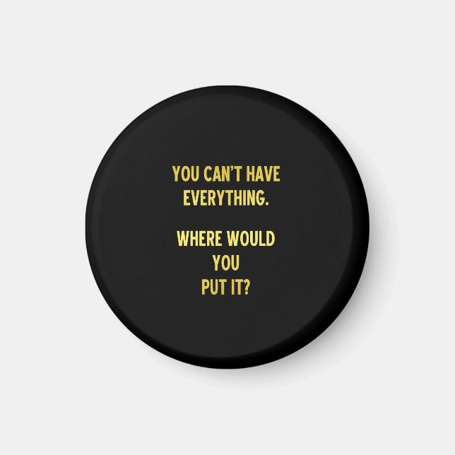 Imán Funny Shopping Hoarding Chiste (Frente)