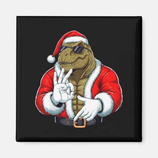 Imán Funny Six Seven 67 Meme T-rex Christmas Men Boys T (Frente)