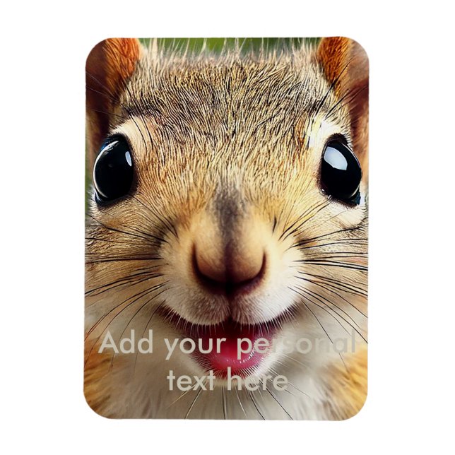 Imán Funny Squirrel Fridge Magnet - Kit Cute y Quirky (Vertical)
