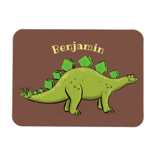 Imán Funny stegosaurus dinosaur personalizado