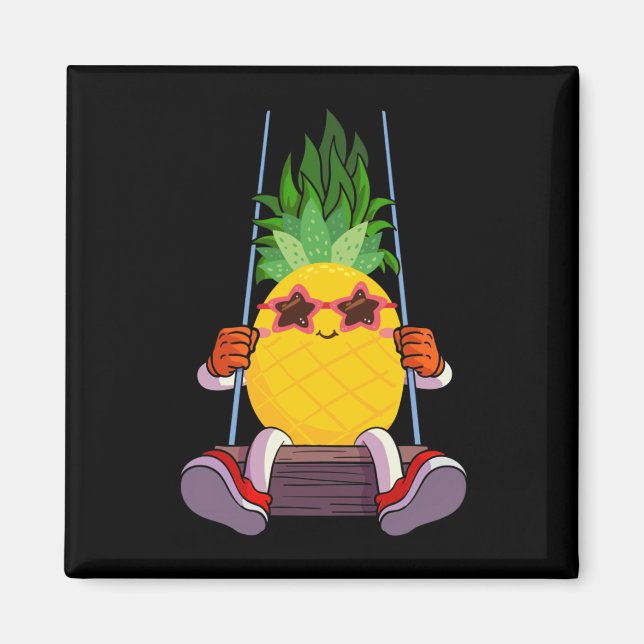 Imán Funny Swinging Pineapple Swinger (Frente)