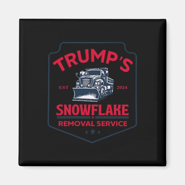 Imán Funny Trump 2024, el servicio de remoción de copos (Frente)