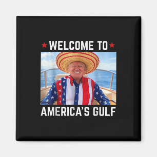 Imán Funny Trump Camisa Golfo De Estados Unidos Trump A