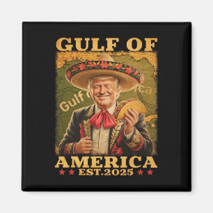 Imán Funny Trump Golfo De Estados Unidos 2025 Trump Mer