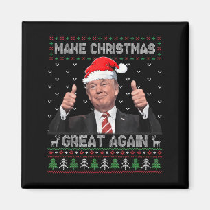 Imán Funny Trump hace a los Navidades grandes nuevament
