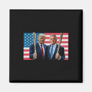 Imán Funny Trump Kennedy Mega Maha Bate De Béisbol Usa