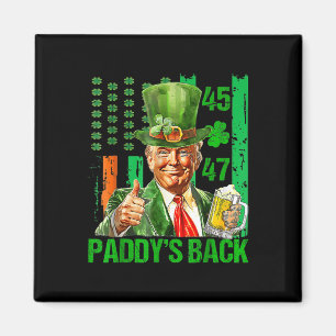 Imán Funny Trump Paddys Back 45 47 St Patricks Day Esta