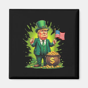 Imán Funny Trump Paddys Back 45 47 St Patricks Day Esta