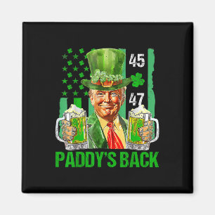 Imán Funny Trump Paddys Back 45 47 St Patricks Day Esta