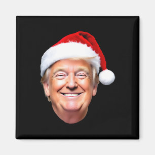 Imán Funny Trump Santa Hat Donald Trump Navidades nuevo