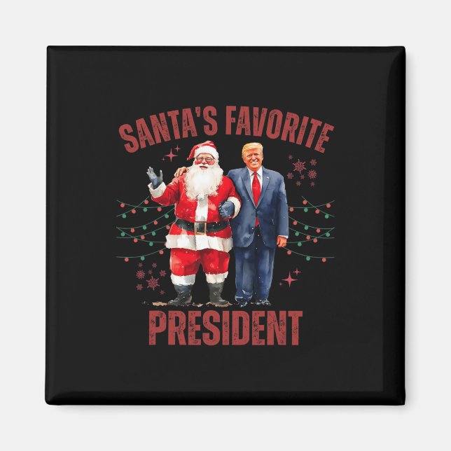 Imán Funny Trump X, el presidente favorito de Santa Cla (Frente)