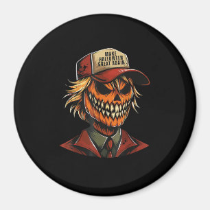 Imán Funny Trumpkin Calabaza Skeleton hace que Hallowee