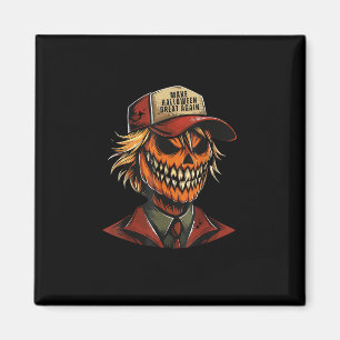 Imán Funny Trumpkin Calabaza Skeleton hace que Hallowee