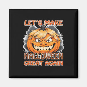 Imán Funny Trumpkin - Hagamos que Halloween sea grande