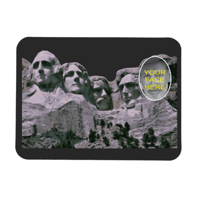 Imán Funny tu cara en Mt Rushmore (Horizontal)