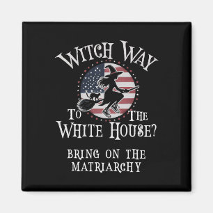 Imán Funny Witch Way White House Kamala Harris