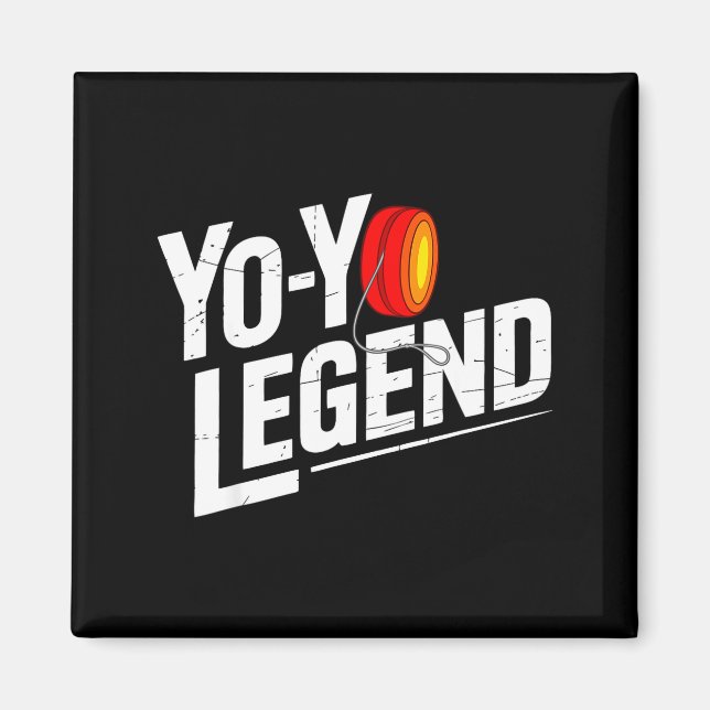 Imán Funny Yoyo Player Legend Yo-yo Performer  (Frente)