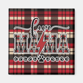 Imán Fur Mama Plaid Magnet