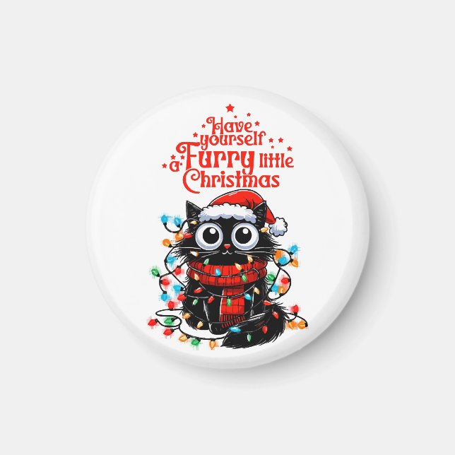 Imán Furry Little Navidades (Frente)