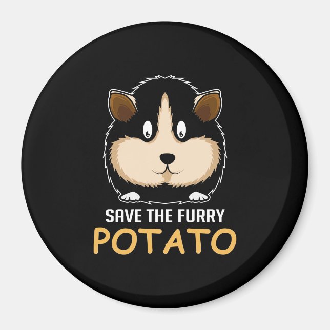 Imán Furry Potato Guinea Pig Owner (Frente)