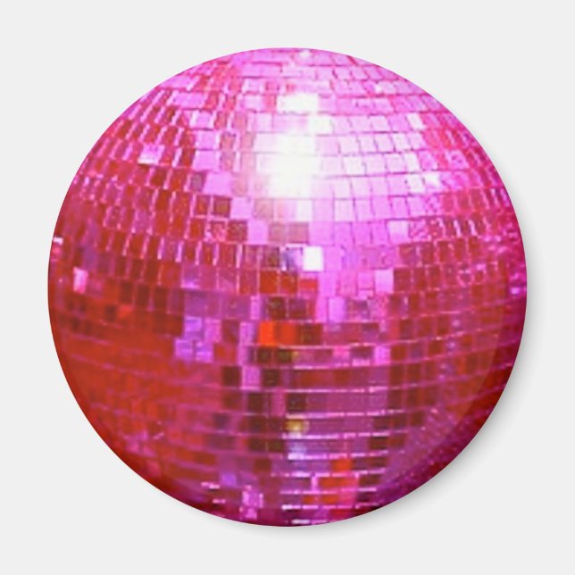 IMÁN FUSHIA DISCO BALL DANCE FIESTA (Frente)
