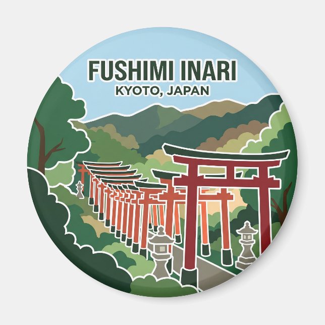 Imán Fushimi Inari Taisha Japón (Frente)
