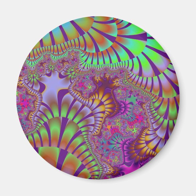 Imán Fusión verde arcoiris (Frente)