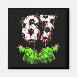 Imán Fútbol 67 Seis Siete Divertido Gen Alfa Meme Goteo