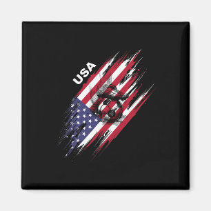 Imán Fútbol Americano de Bandera de Usa Soccer