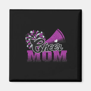 Imán Fútbol anima a mamá morado negro pom leopard