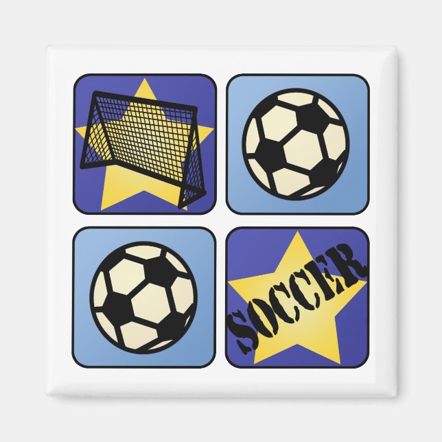 Imán Fútbol azul (Frente)