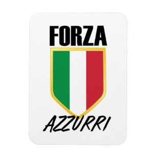 Imán Fútbol Bandera de Forza Azzurri