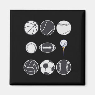 Imán Fútbol béisbol fútbol voleibol baloncesto