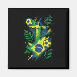 Imán Fútbol Brasil Footll Cristo Río Cultura