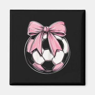 Imán Fútbol Byll Rosa Coqueta Lazo Cinta Delicada Niñas