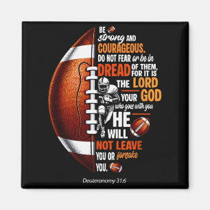 Imán Fútbol Cristiano Deuteronomio 31 6 Biblia Cristian