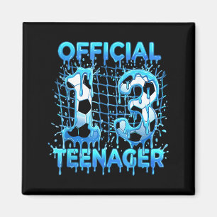 Imán Fútbol Cumpleaños 13 Helado Goteo Oficial Adolesce
