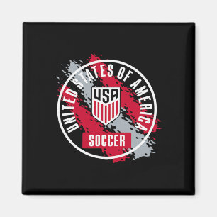 Imán Fútbol de EE. UU. Pintura Retro Azul Marino Usmnt 