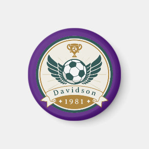 Imán - Fútbol de fútbol - Personalizado - Añadir n