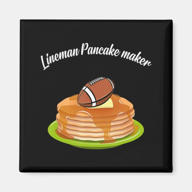 Imán Fútbol de Lineman Pancake (Frente)