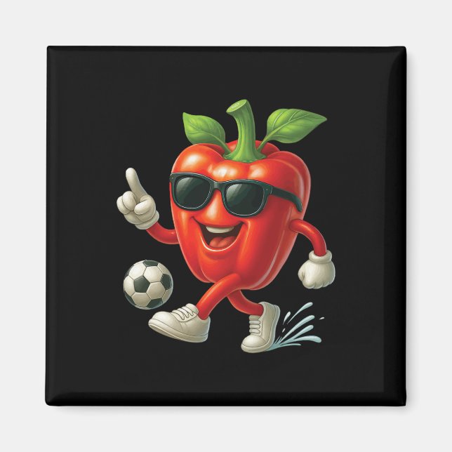 Imán Fútbol de Pimiento Morrón (Frente)