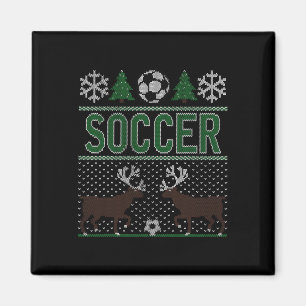 Imán Fútbol de Suéter Navideño Feo