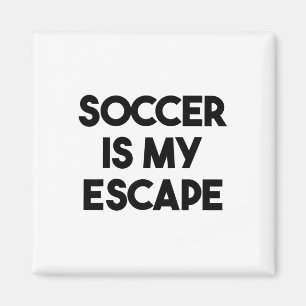 Imán Fútbol Divertido - El Fútbol Es Mi Escape 