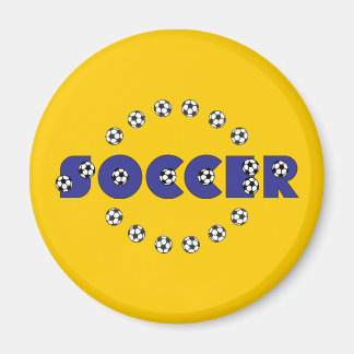 Imán Fútbol en azul